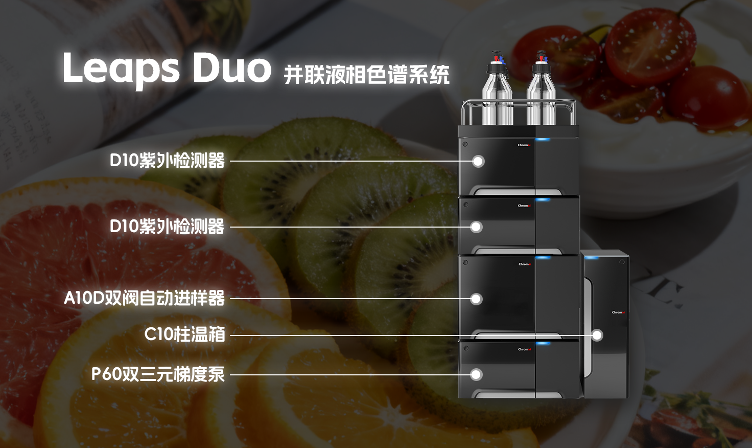 科诺美并联液相技术:7 种物质一次测定,数据更精准